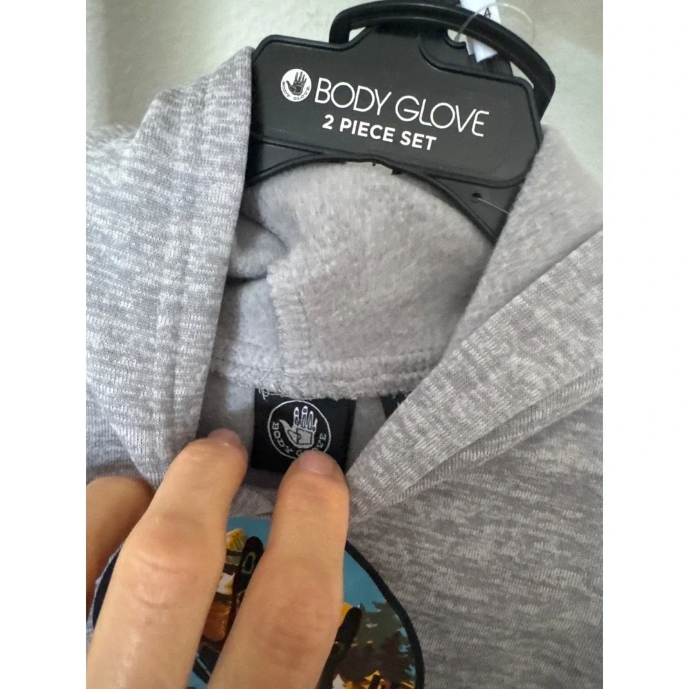 Body Glove Boys' Active Sweatsuit Fleece Hoodie‎ + Jogger Sweatpants 3T NWT